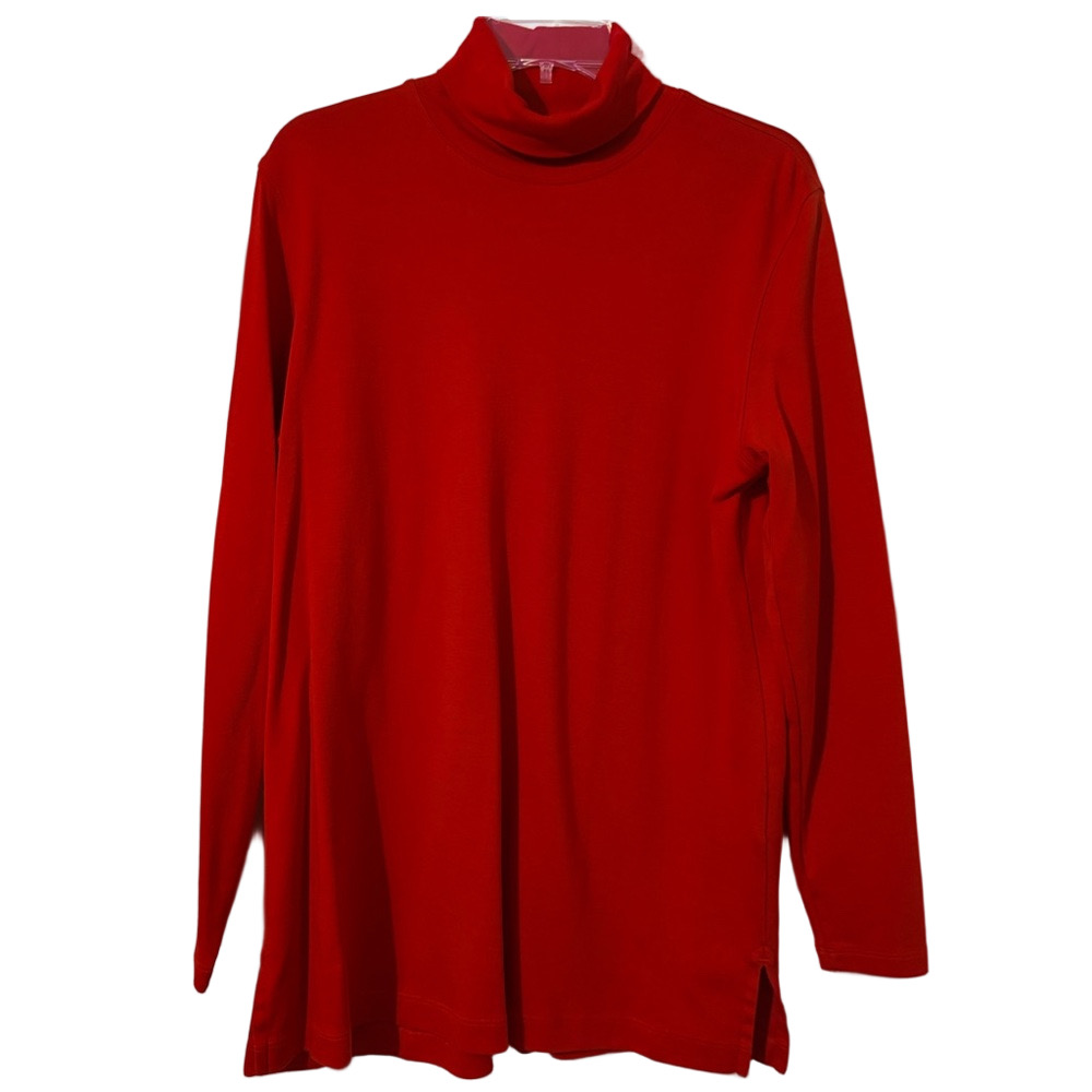 Lands’ End Red Turtleneck